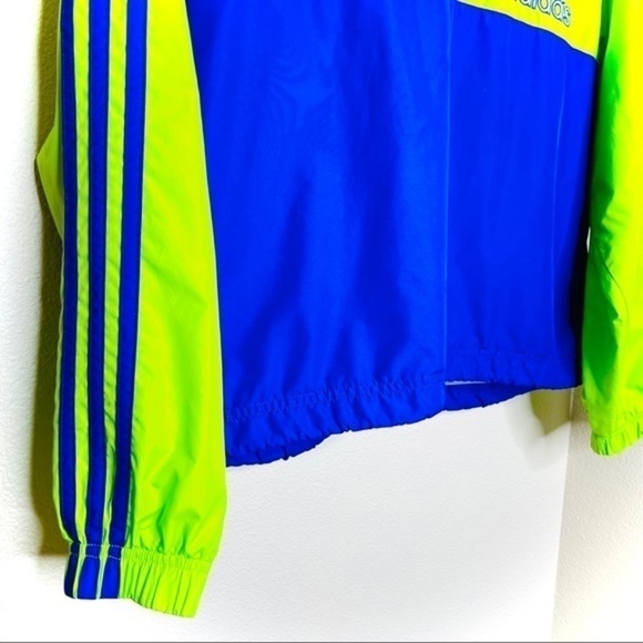 Adidas Retro Windbreaker Pullover 3/4 Zip Jacket - Picture 2 of 16